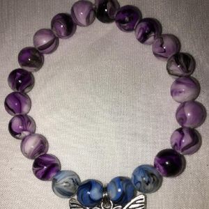 Stretch Acrylic Bead Bracelet